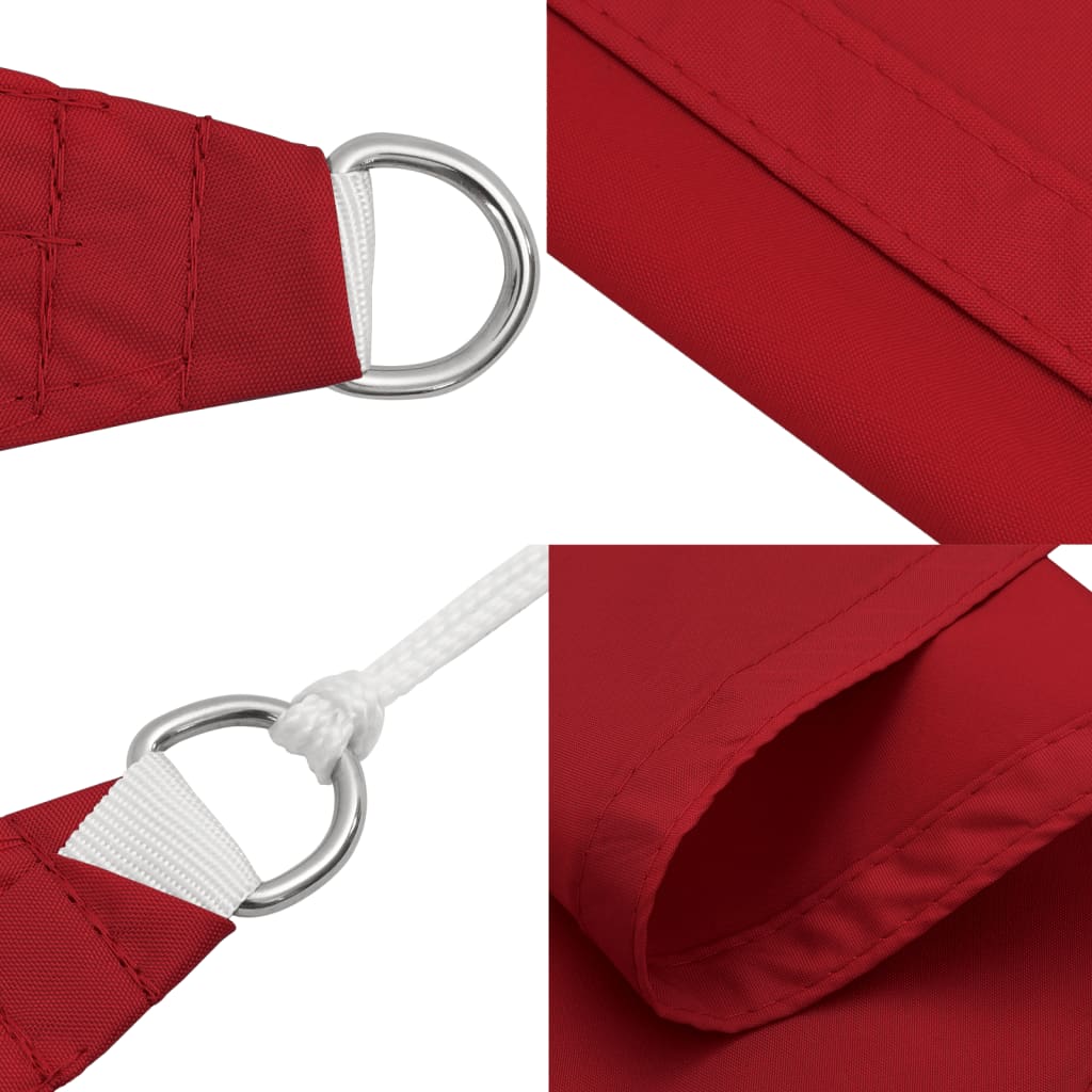 Sonnensegel Oxford-Gewebe Rechteckig 3,5x4,5 m Rot