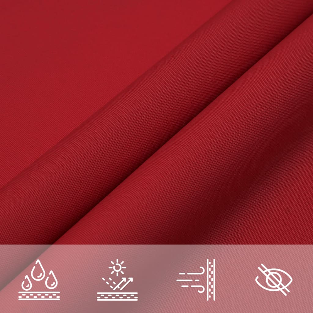 Sonnensegel Oxford-Gewebe Rechteckig 5x8 m Rot