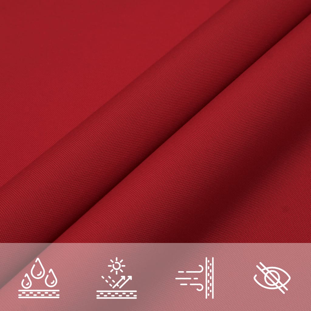 Sonnensegel Oxford-Gewebe Dreieckig 5x6x6 m Rot