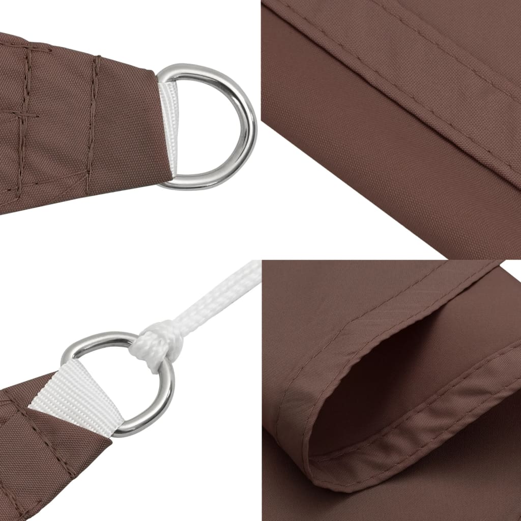 Sonnensegel Oxford-Gewebe Rechteckig 3x4,5 m Braun