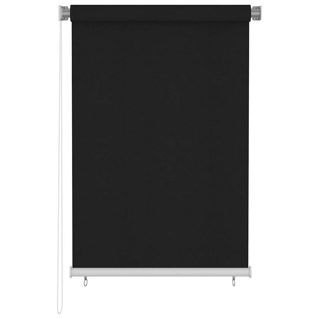 Außenrollo 100x140 cm Schwarz
