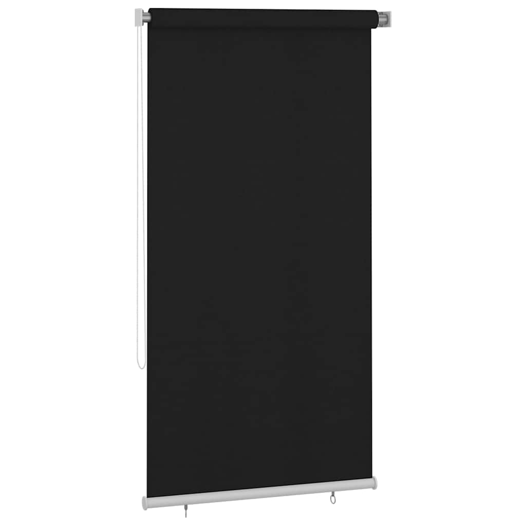 Außenrollo 120x230 cm Schwarz