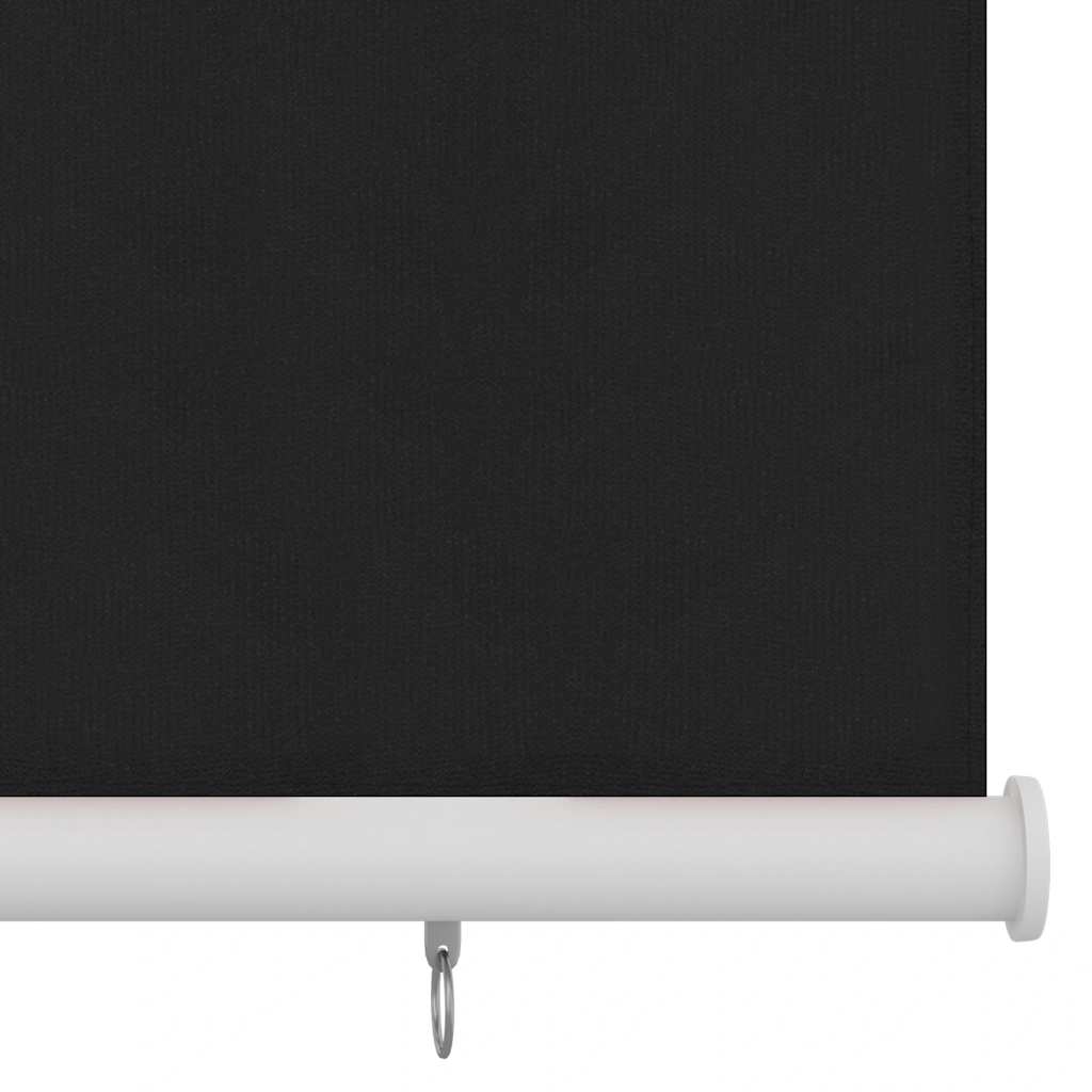 Außenrollo 120x230 cm Schwarz