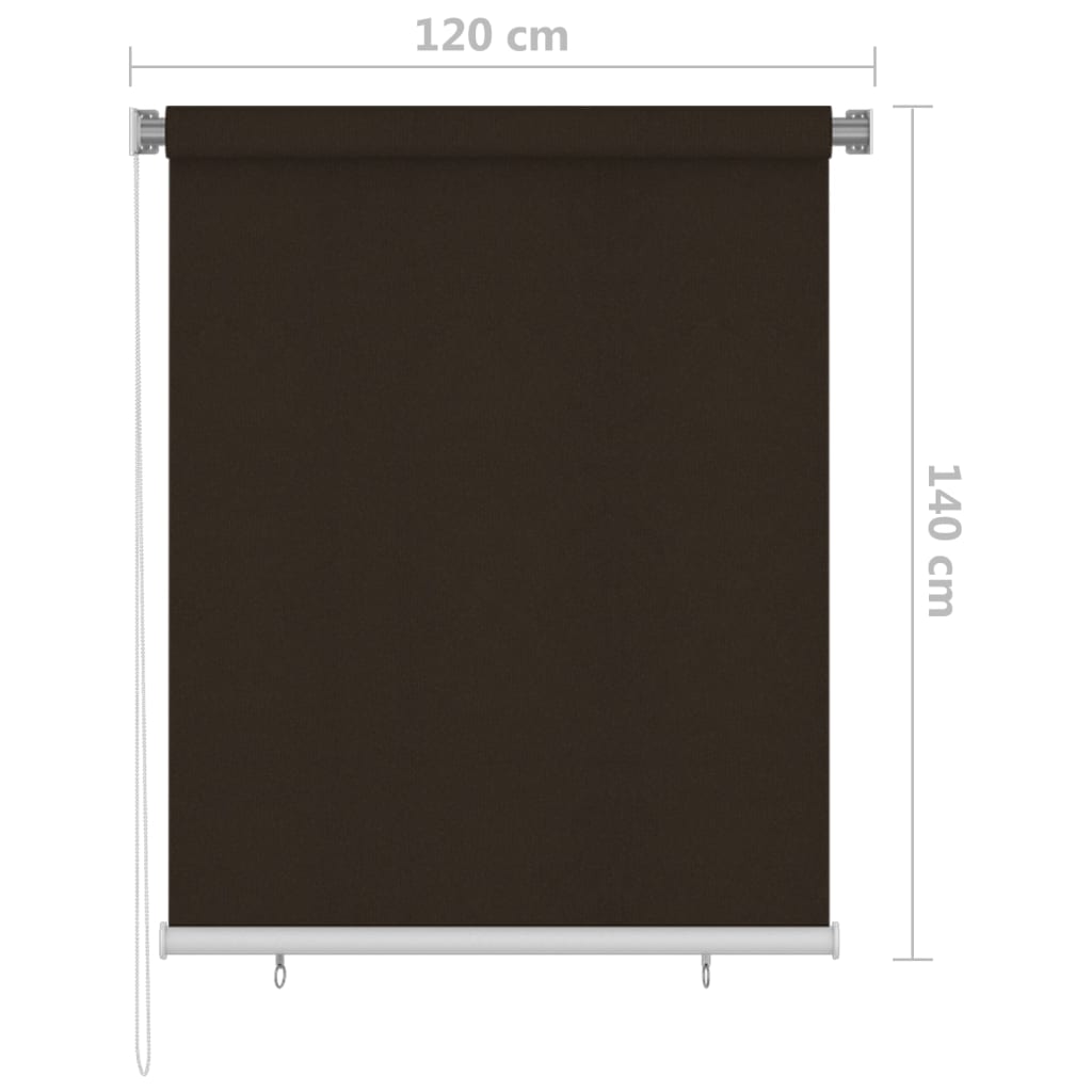 Außenrollo 120x140 cm Braun