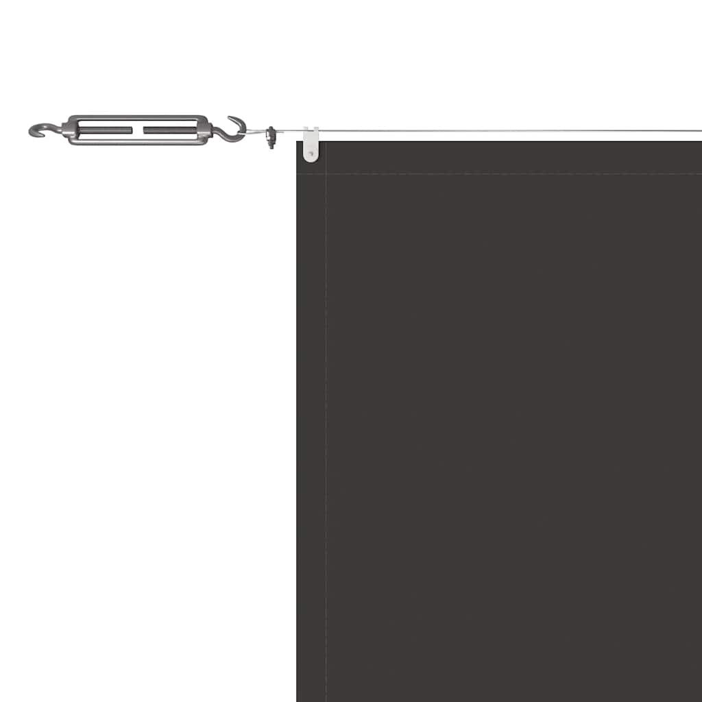 Senkrechtmarkise Anthrazit 140x600 cm Oxford-Gewebe