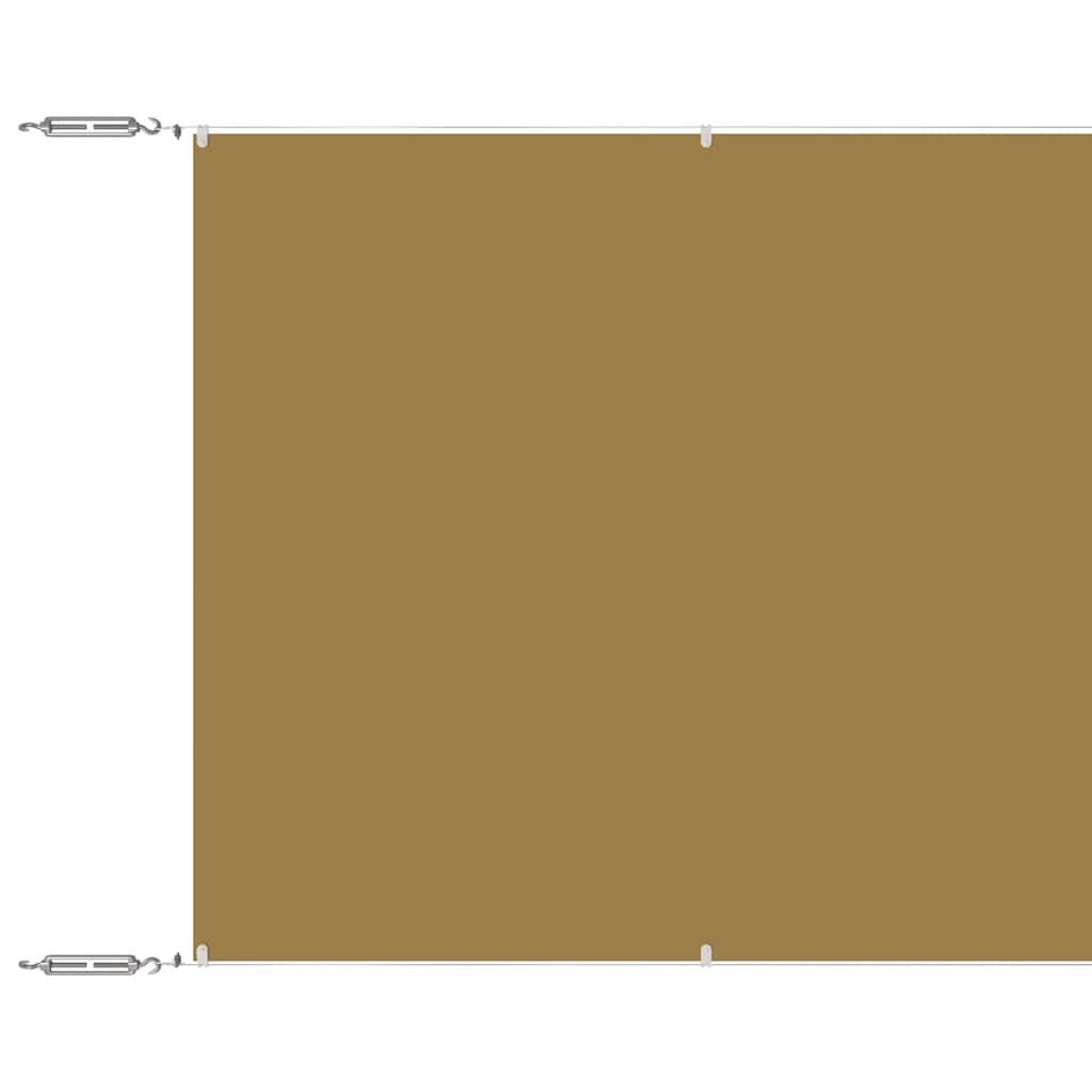 Senkrechtmarkise Beige 140x1000 cm Oxford-Gewebe