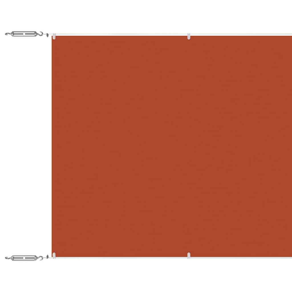 Senkrechtmarkise Terrakotta 100x800 cm Oxford-Gewebe