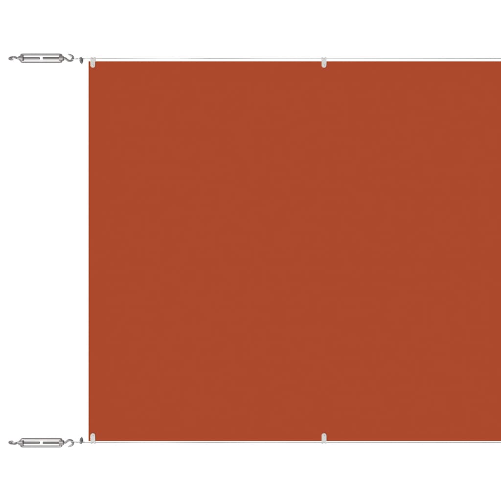 Senkrechtmarkise Terrakotta 180x600 cm Oxford-Gewebe