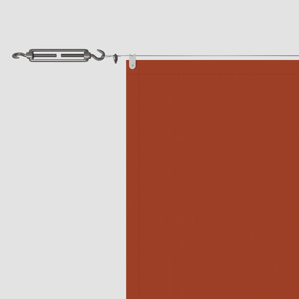 Senkrechtmarkise Terrakotta 180x600 cm Oxford-Gewebe