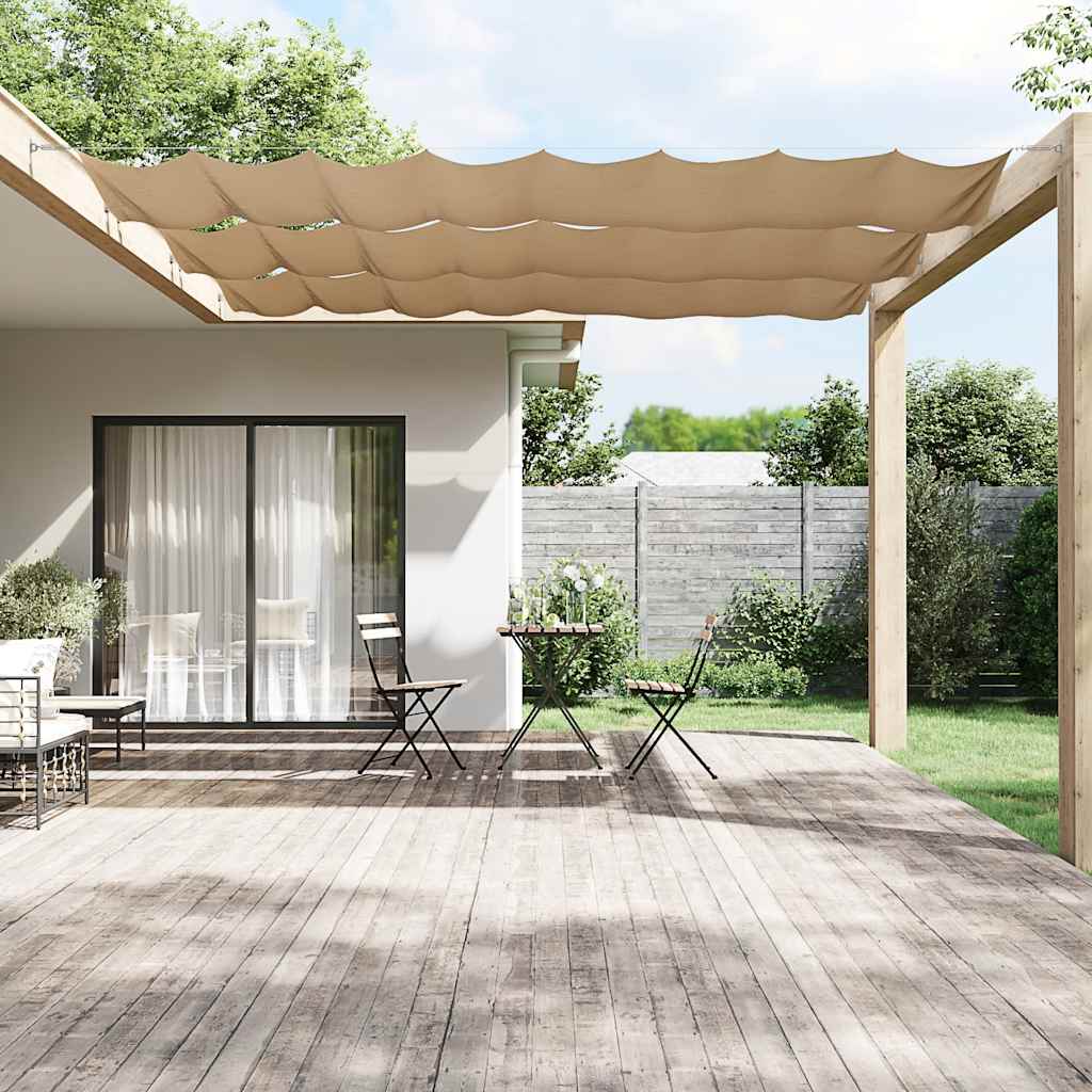 Senkrechtmarkise Taupe 140x600 cm Oxford-Gewebe