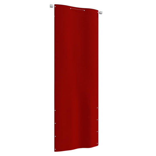 Balkon-Sichtschutz Rot 80x240 cm Oxford-Gewebe