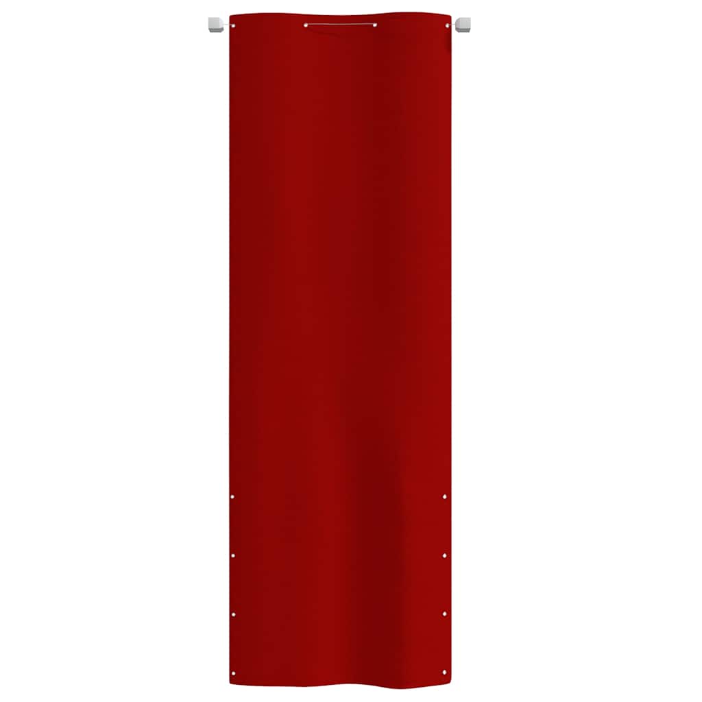 Balkon-Sichtschutz Rot 80x240 cm Oxford-Gewebe