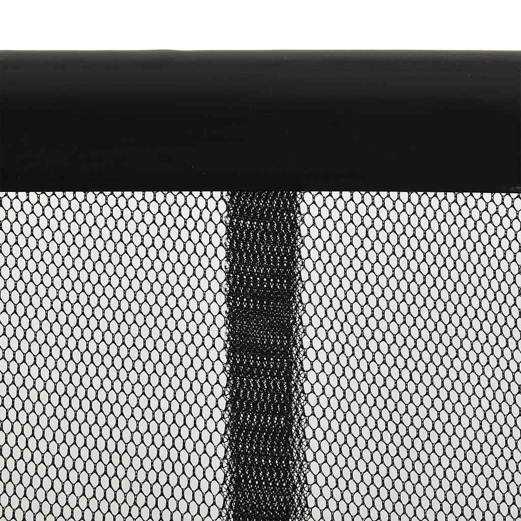 Insektenschutz für Türen Schwarz 100x220 cm Polyester