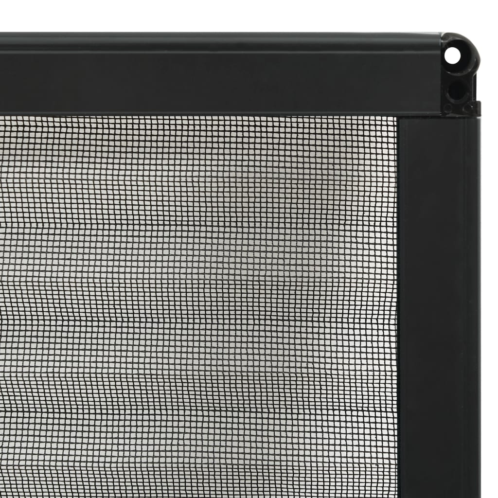 Insect Screen Pleat for Windows Aluminum Anthracite 120x120 cm