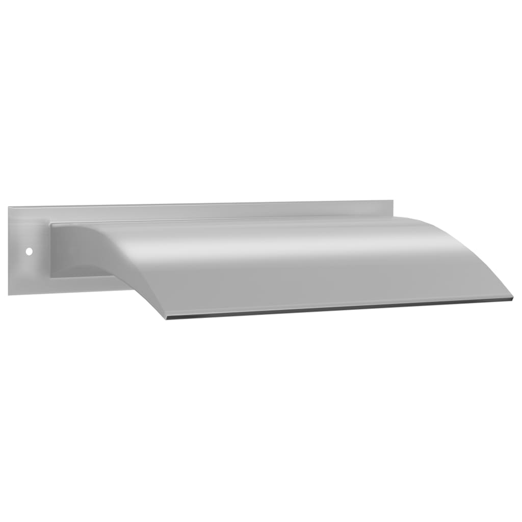 Cascade de piscine argentée 45x26x13 cm en acier inoxydable