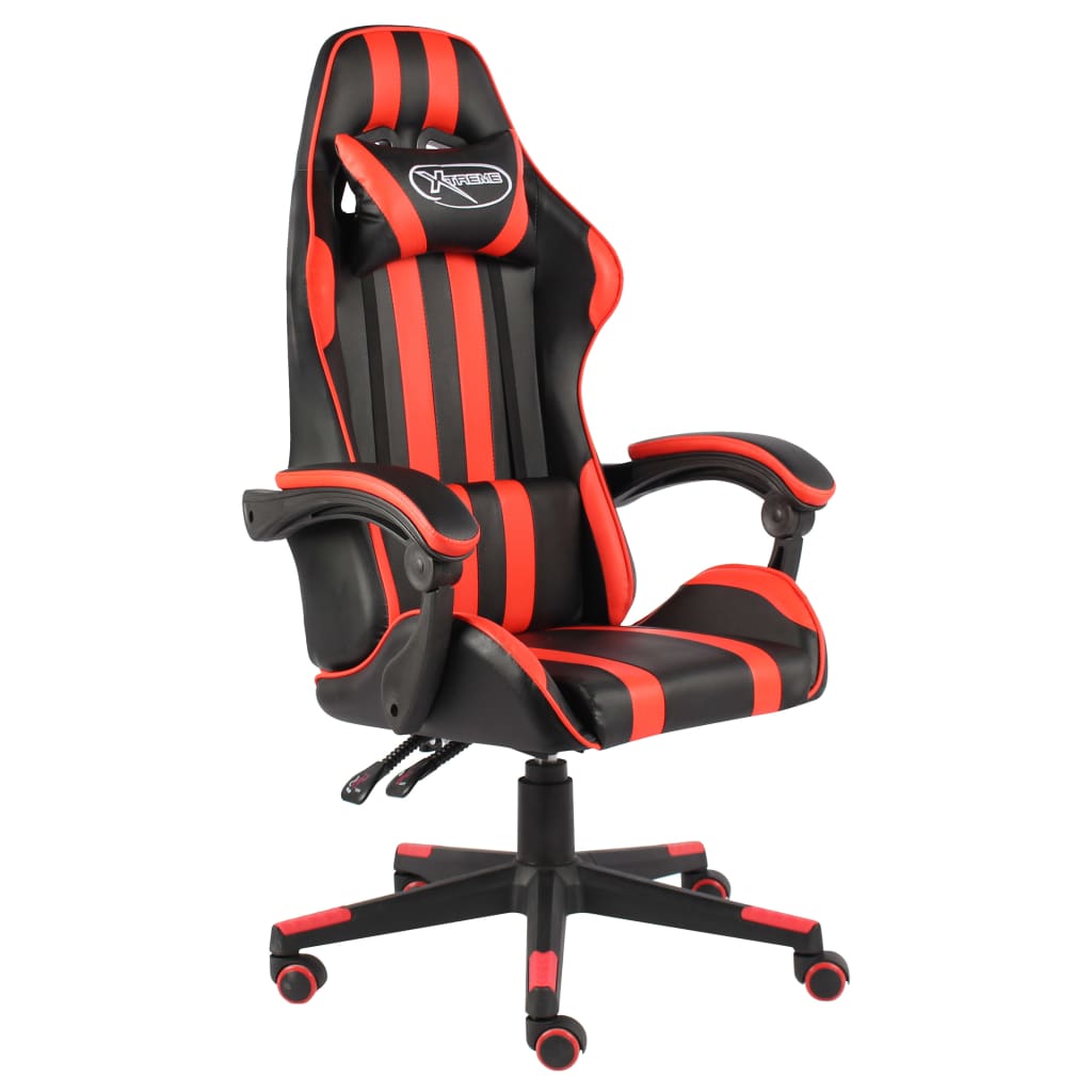Fauteuil gaming similicuir noir et rouge