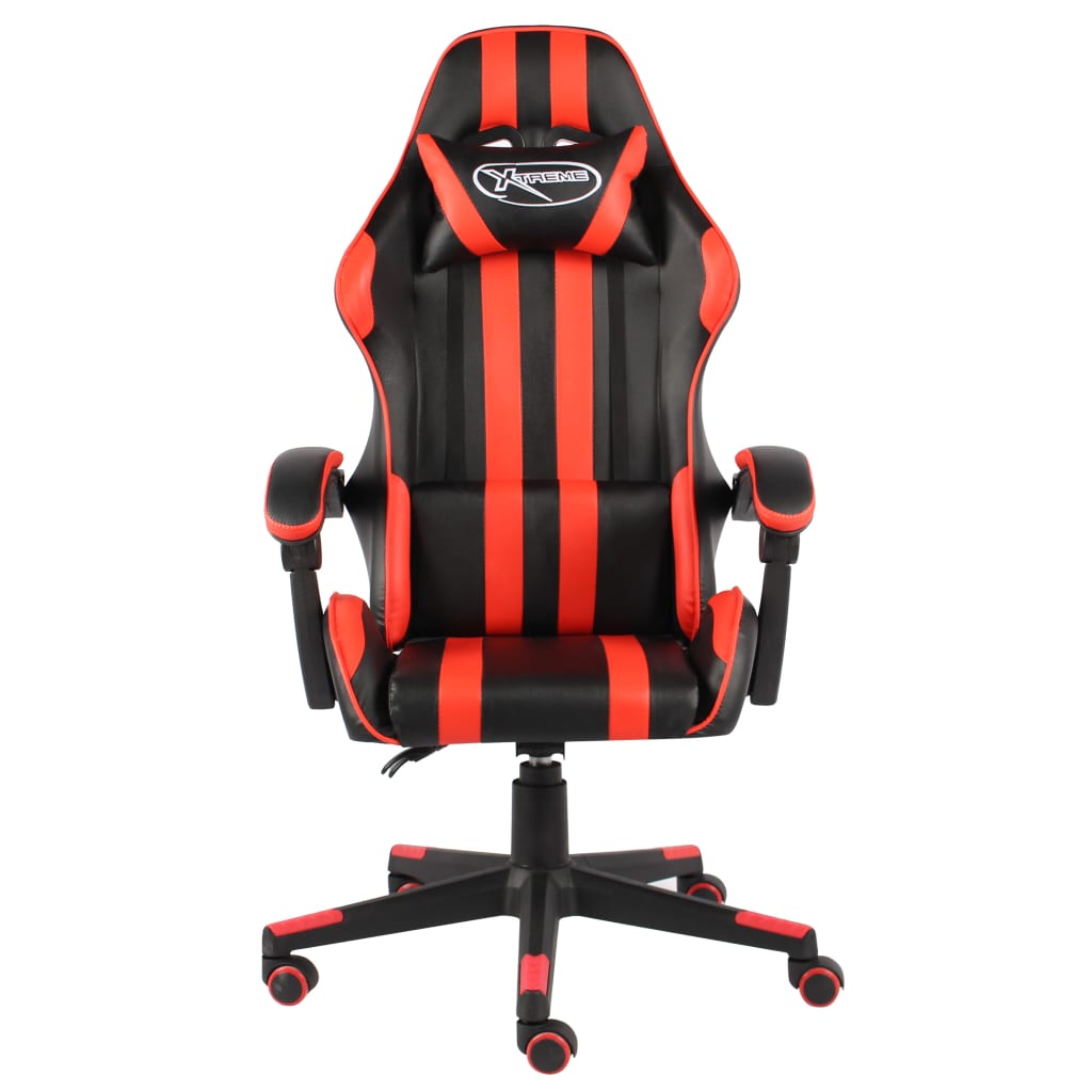 Fauteuil gaming similicuir noir et rouge