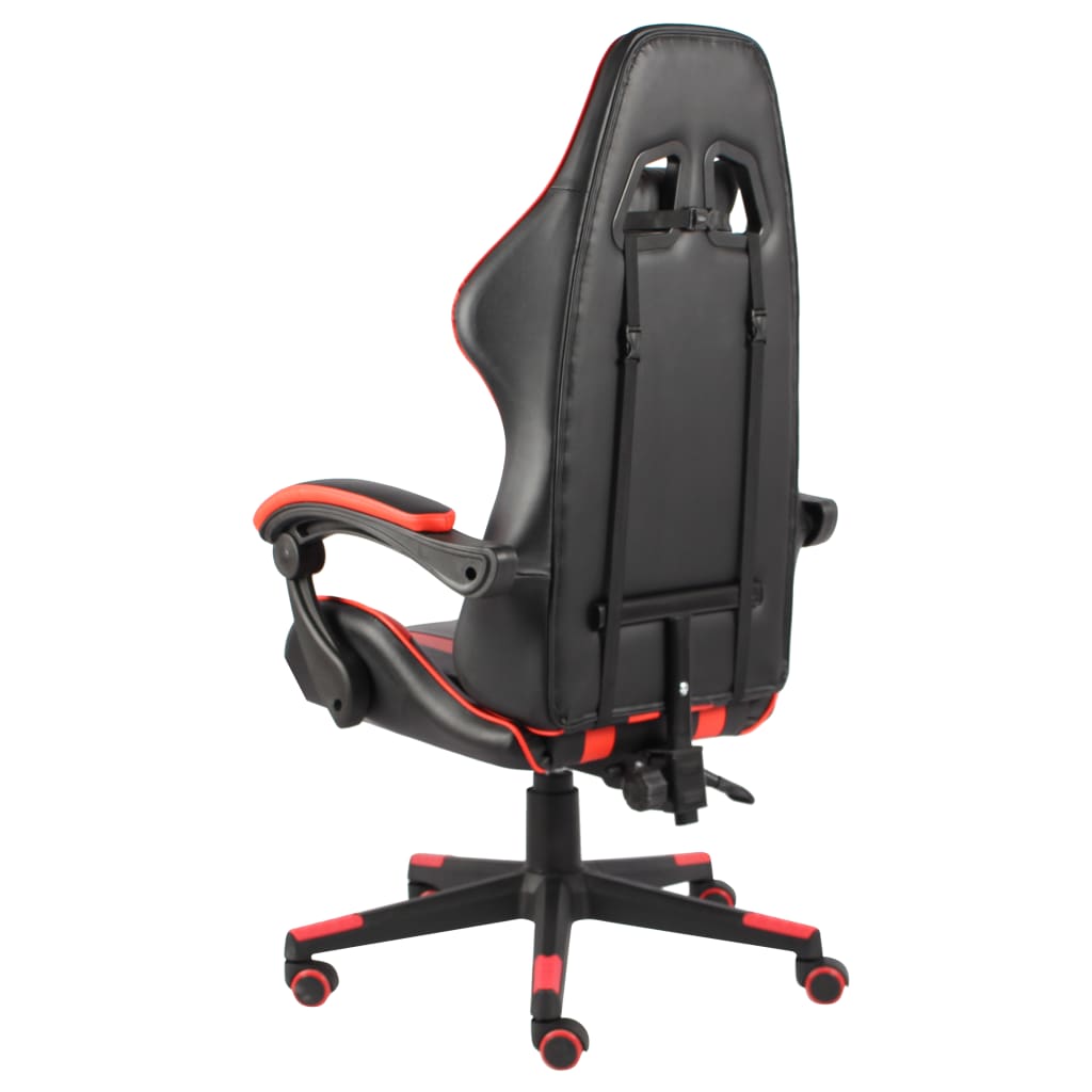 Fauteuil gaming similicuir noir et rouge