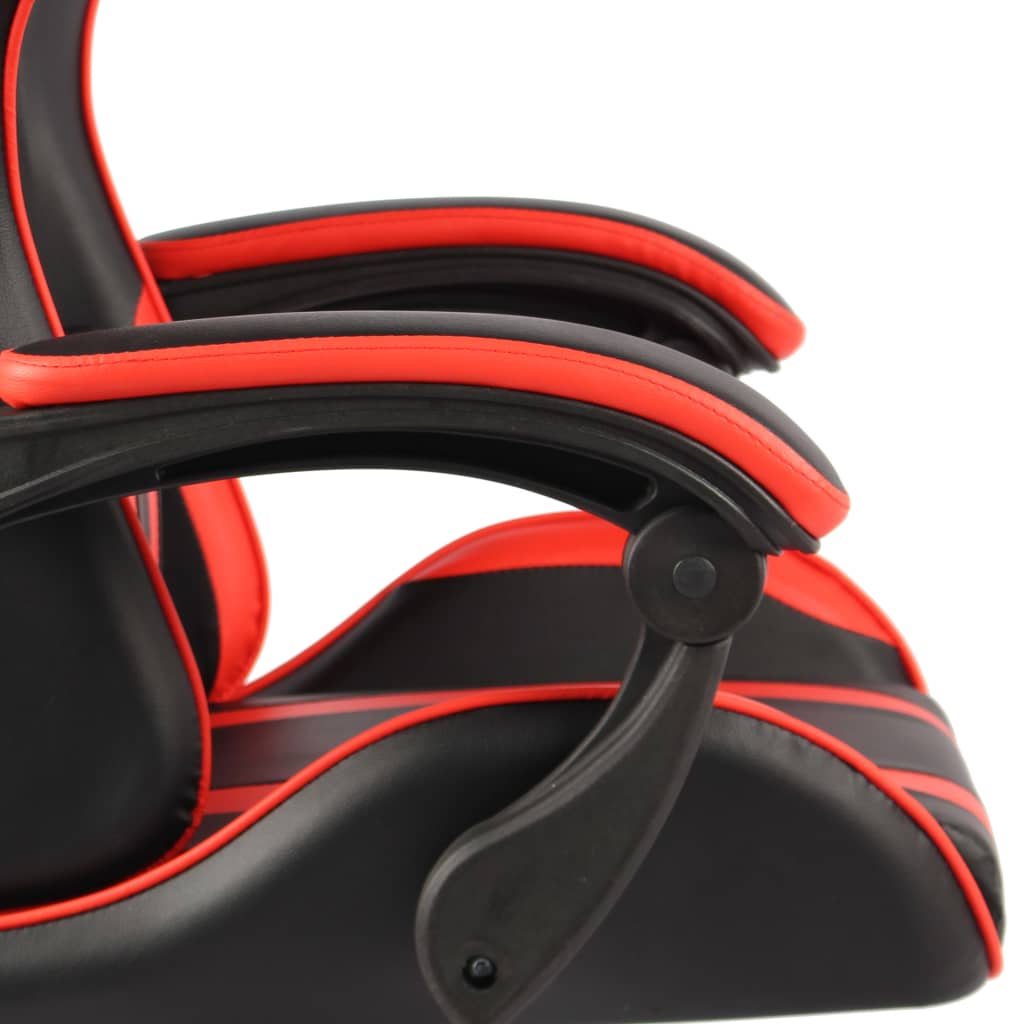 Fauteuil gaming similicuir noir et rouge
