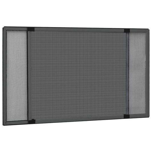 Extendable Insect Screen for Windows Anthracite (75-143)x50cm