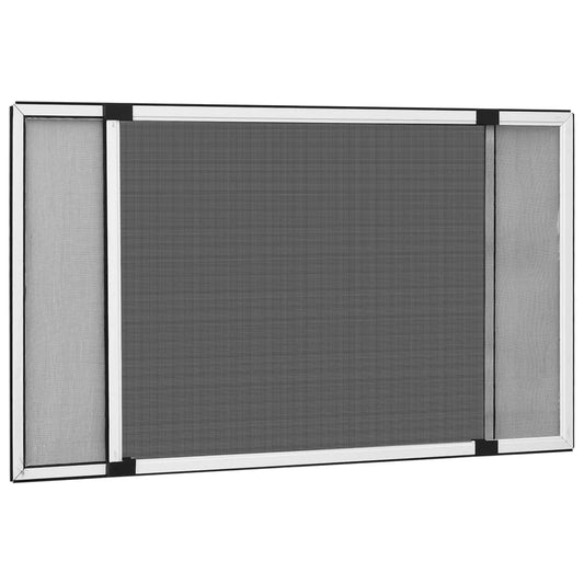 Telescopic Fly Screen for Windows White (100-193)x75 cm
