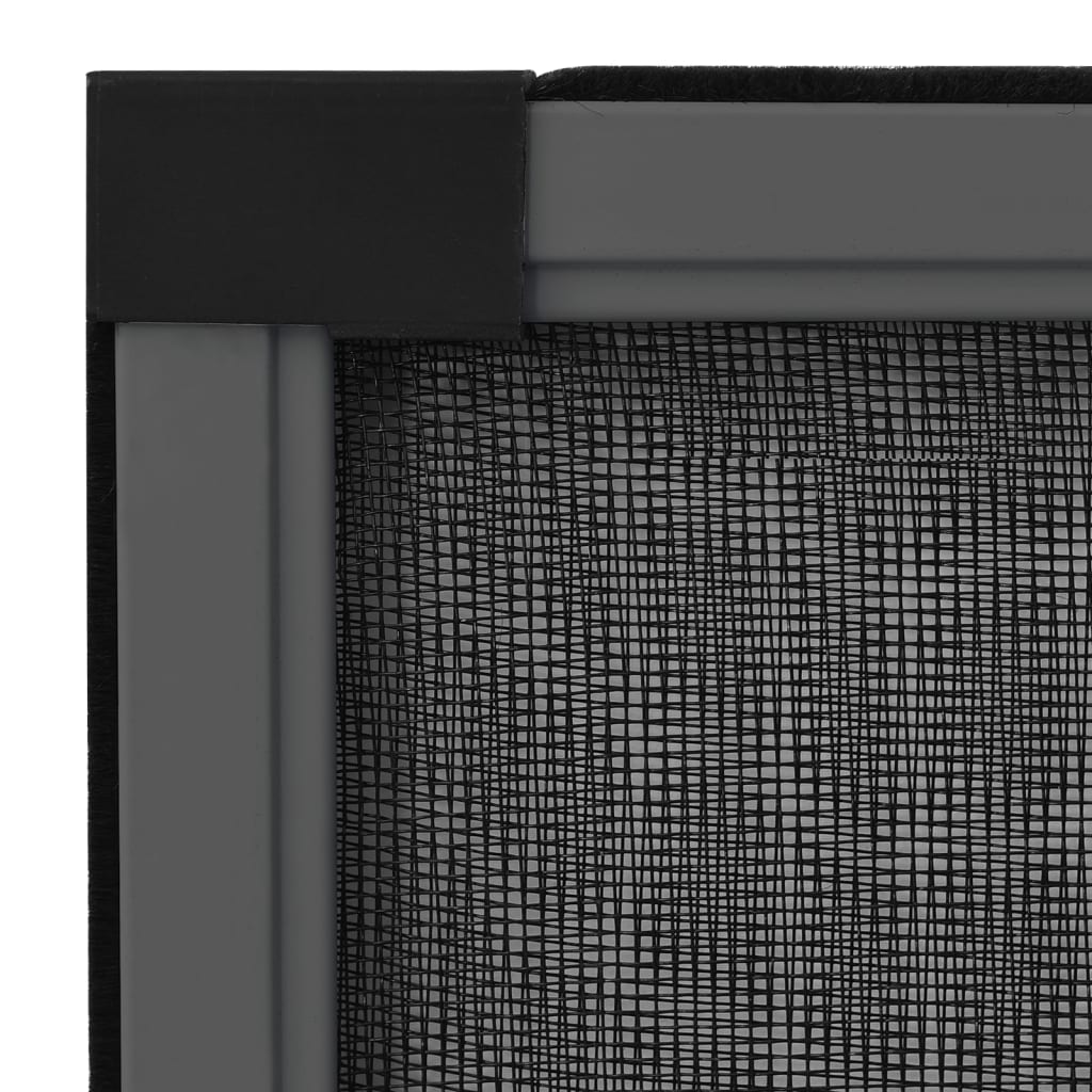 Moustiquaire télescopique pour fenêtre Anthracite (100-193)x75 cm