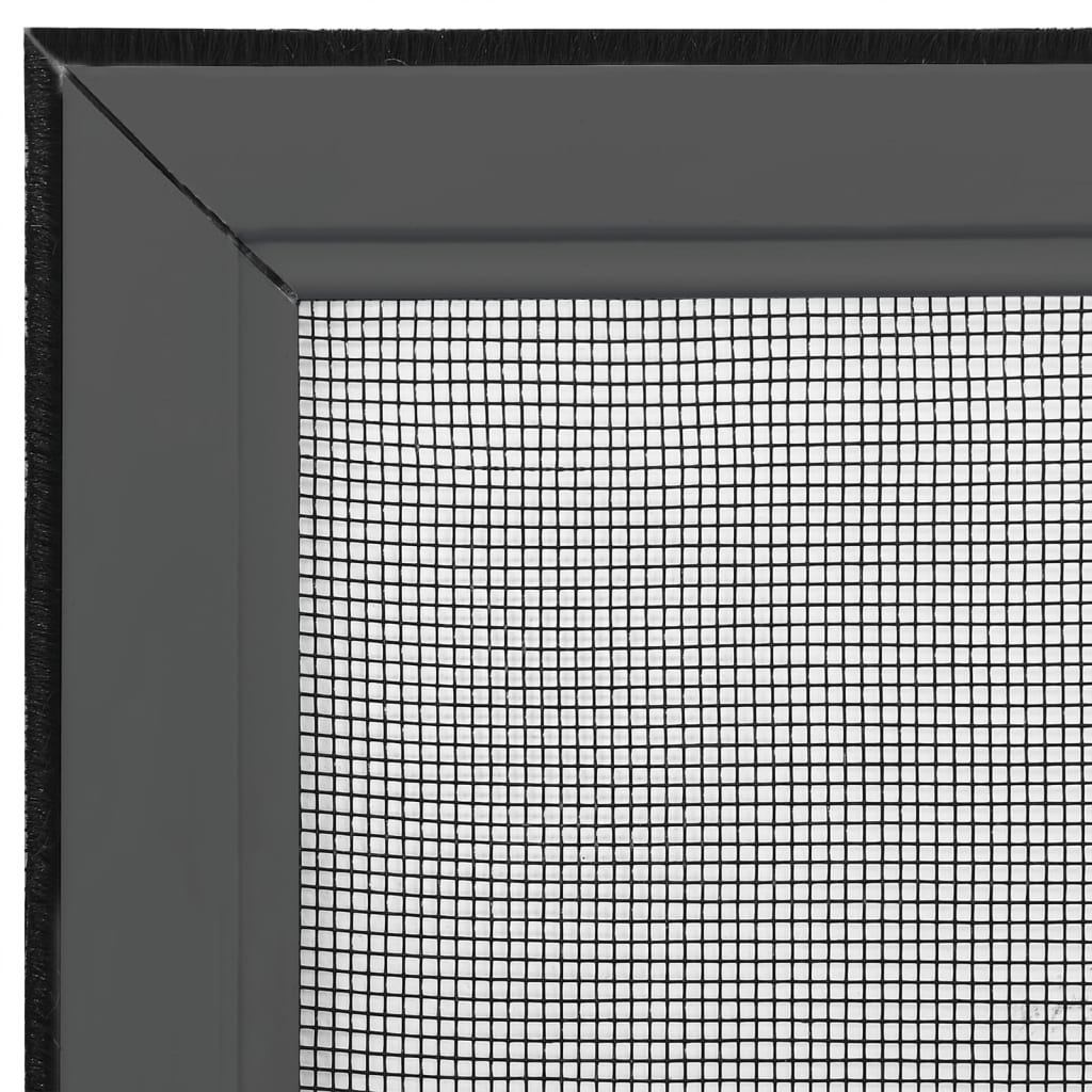 Moustiquaire télescopique pour fenêtre Anthracite (100-193)x75 cm