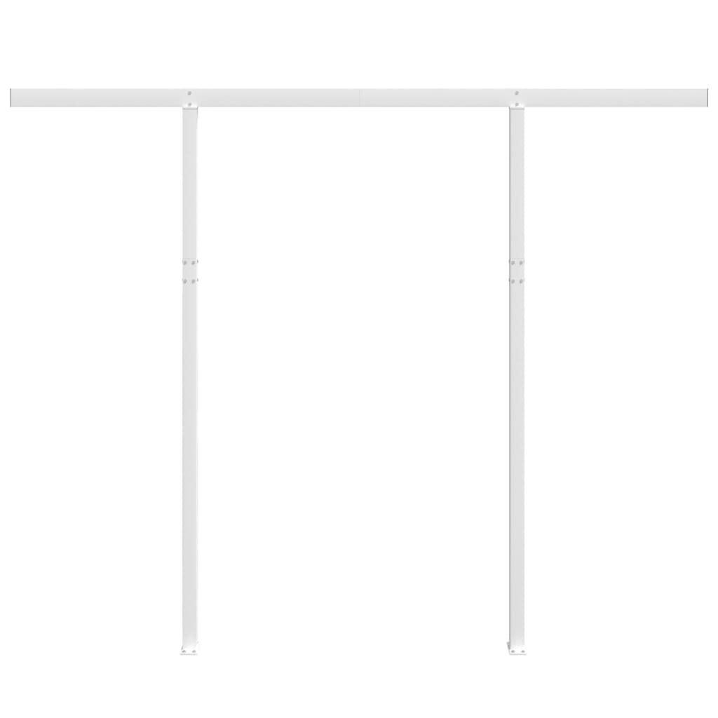 Stützen für Markisen Weiß 300x245 cm Eisen