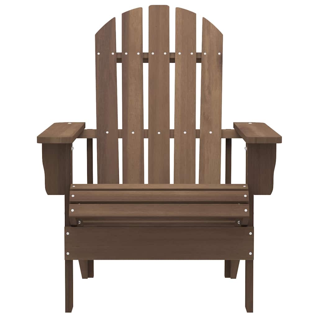 Adirondack-Gartenstuhl mit Tisch Massivholz Tanne Braun