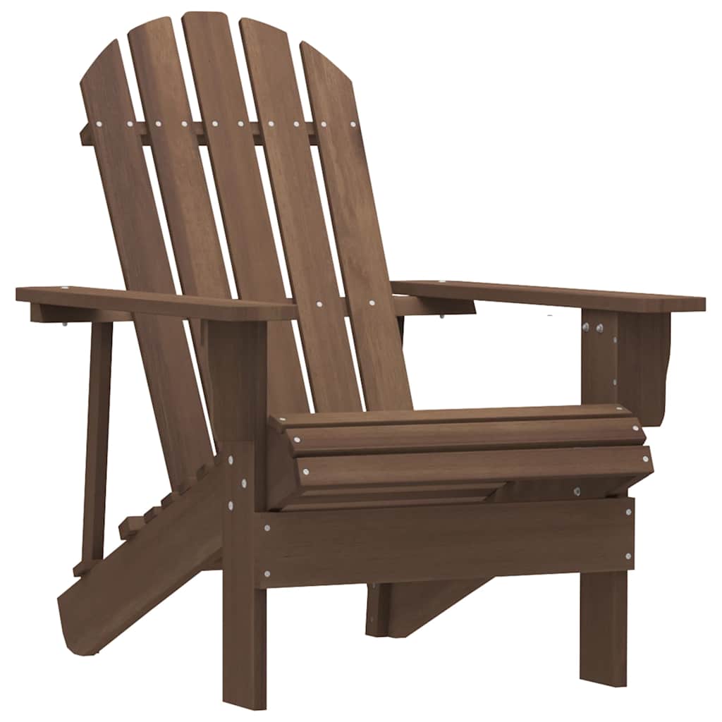 Adirondack-Gartenstuhl mit Tisch Massivholz Tanne Braun