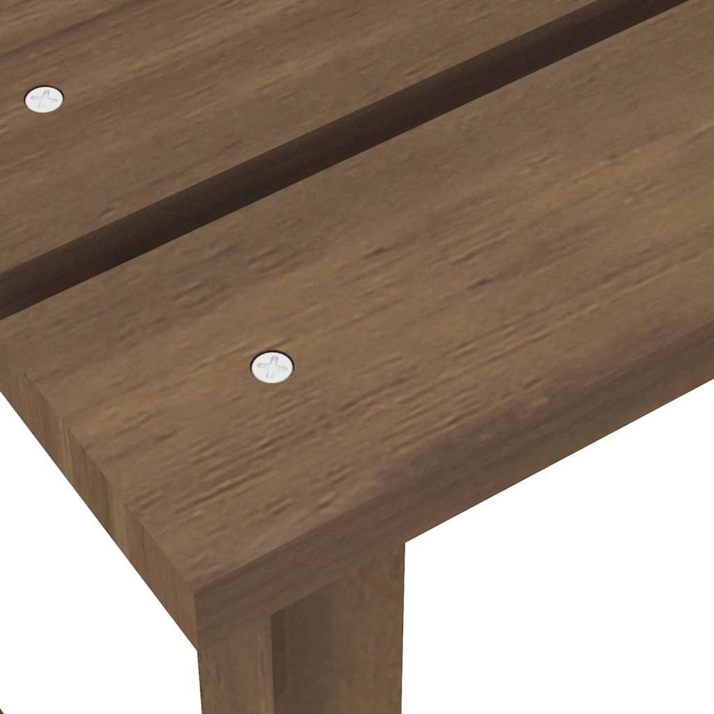 Adirondack-Gartenstuhl mit Tisch Massivholz Tanne Braun