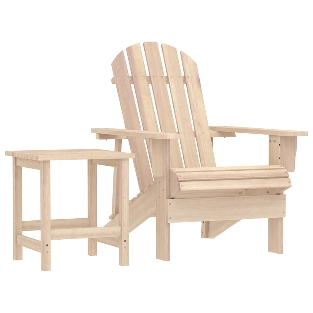 Adirondack-Gartenstuhl mit Tisch Massivholz Tanne