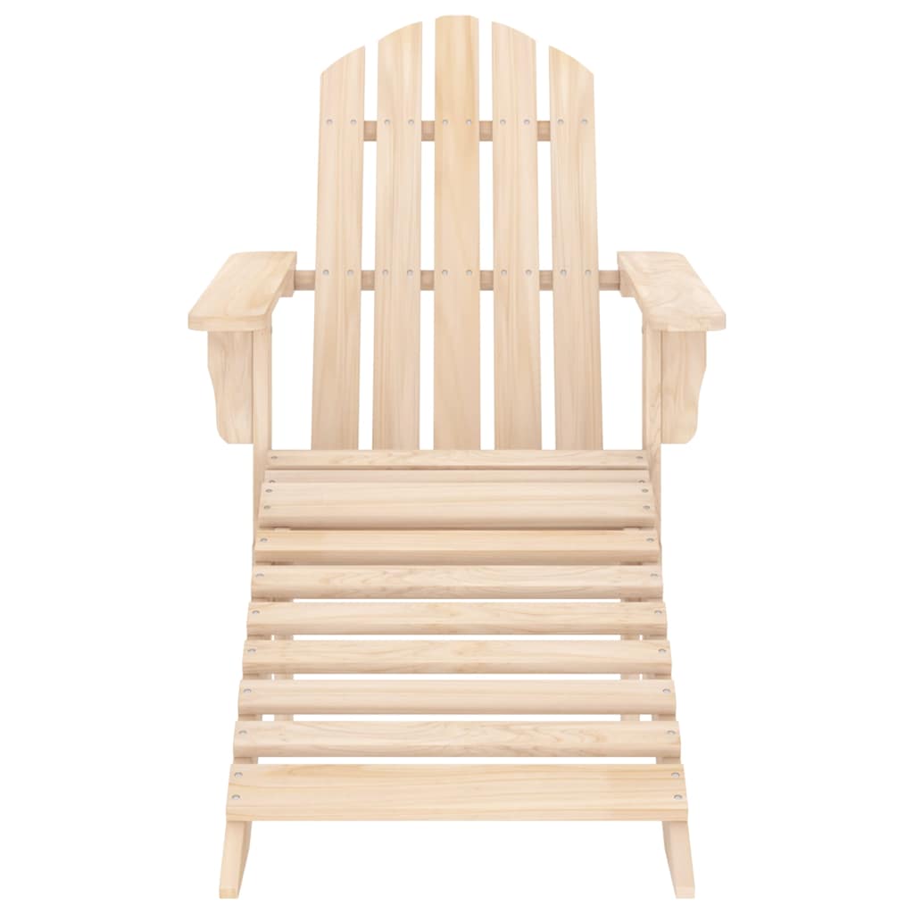 Adirondack-Gartenstuhl mit Fußstütze & Tisch Massivholz Tanne