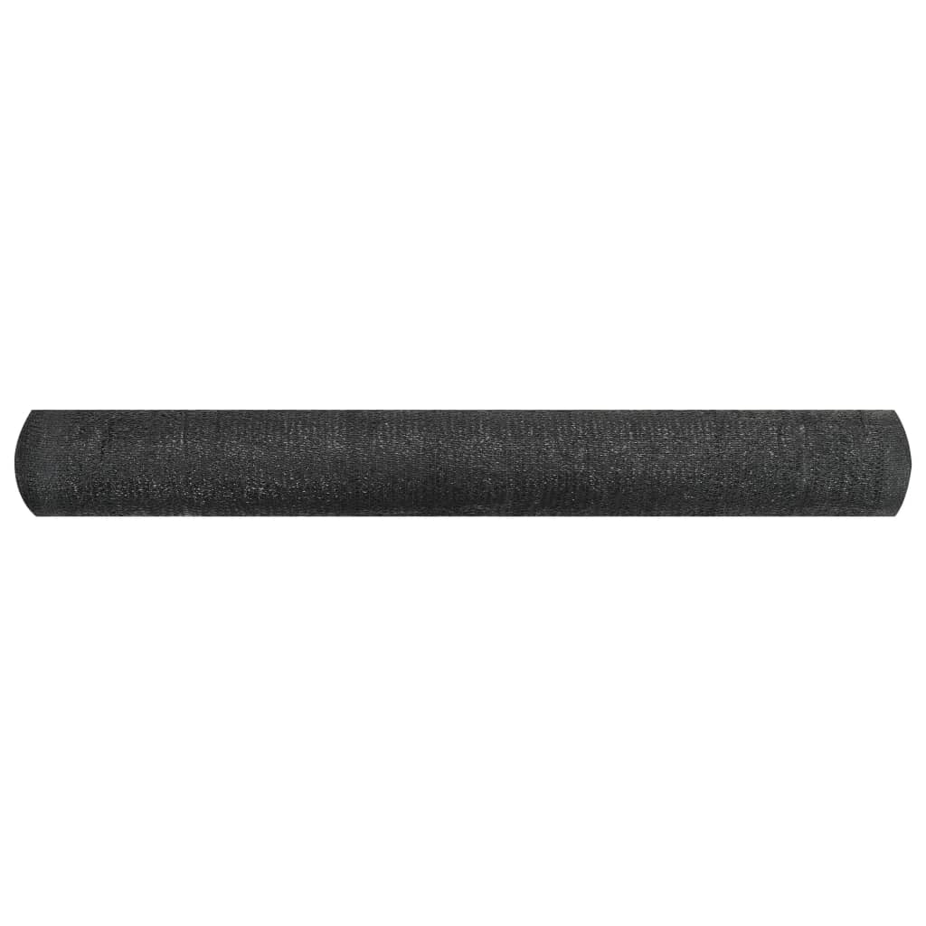 Zaunblende Schwarz 1,2x10 m HDPE 150 g/m²