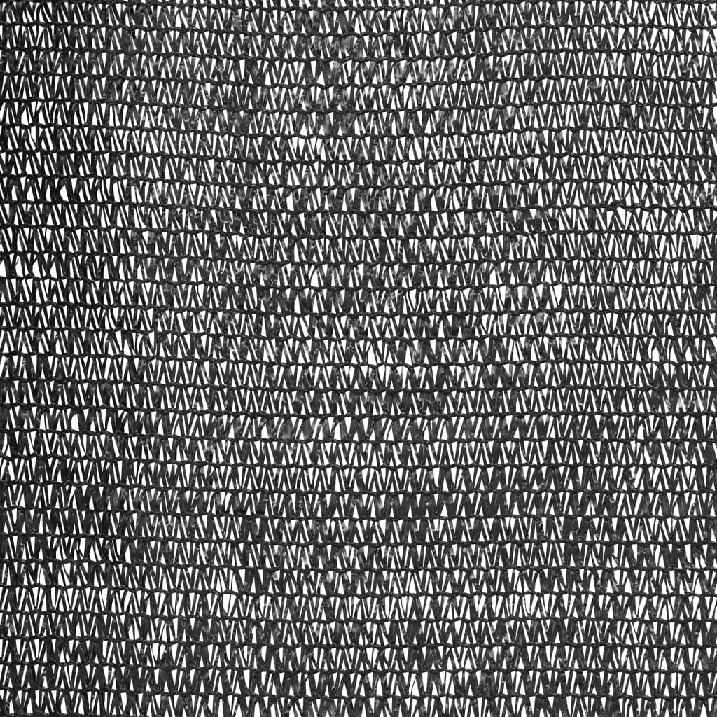 Zaunblende Schwarz 1,2x25 m HDPE 150 g/m²