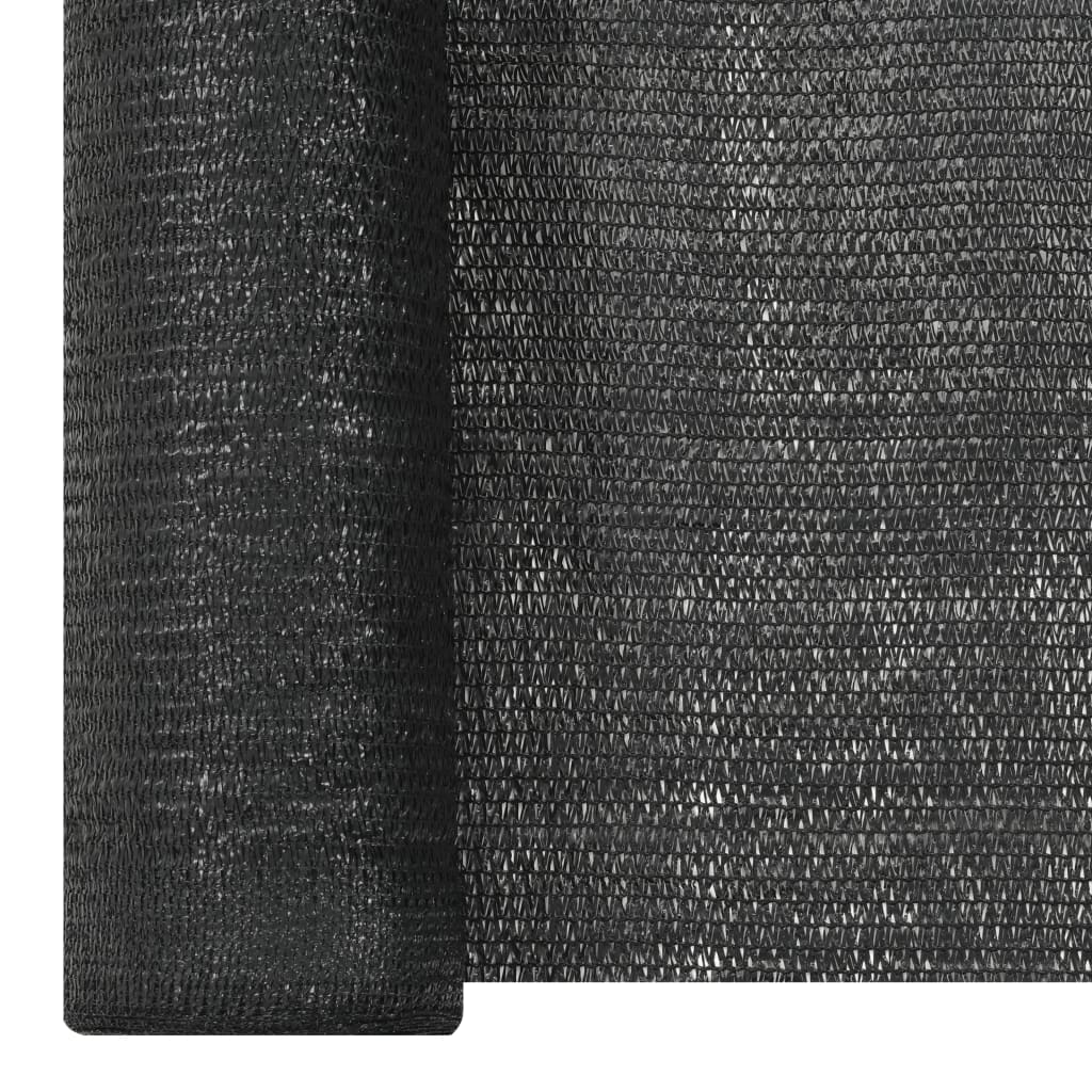 Zaunblende Schwarz 1,8x50 m HDPE 150 g/m²