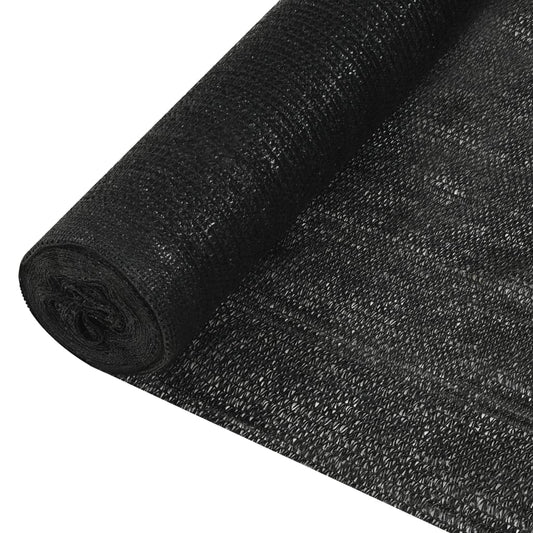 Zaunblende Schwarz 1,8x25 m HDPE 195 g/m²