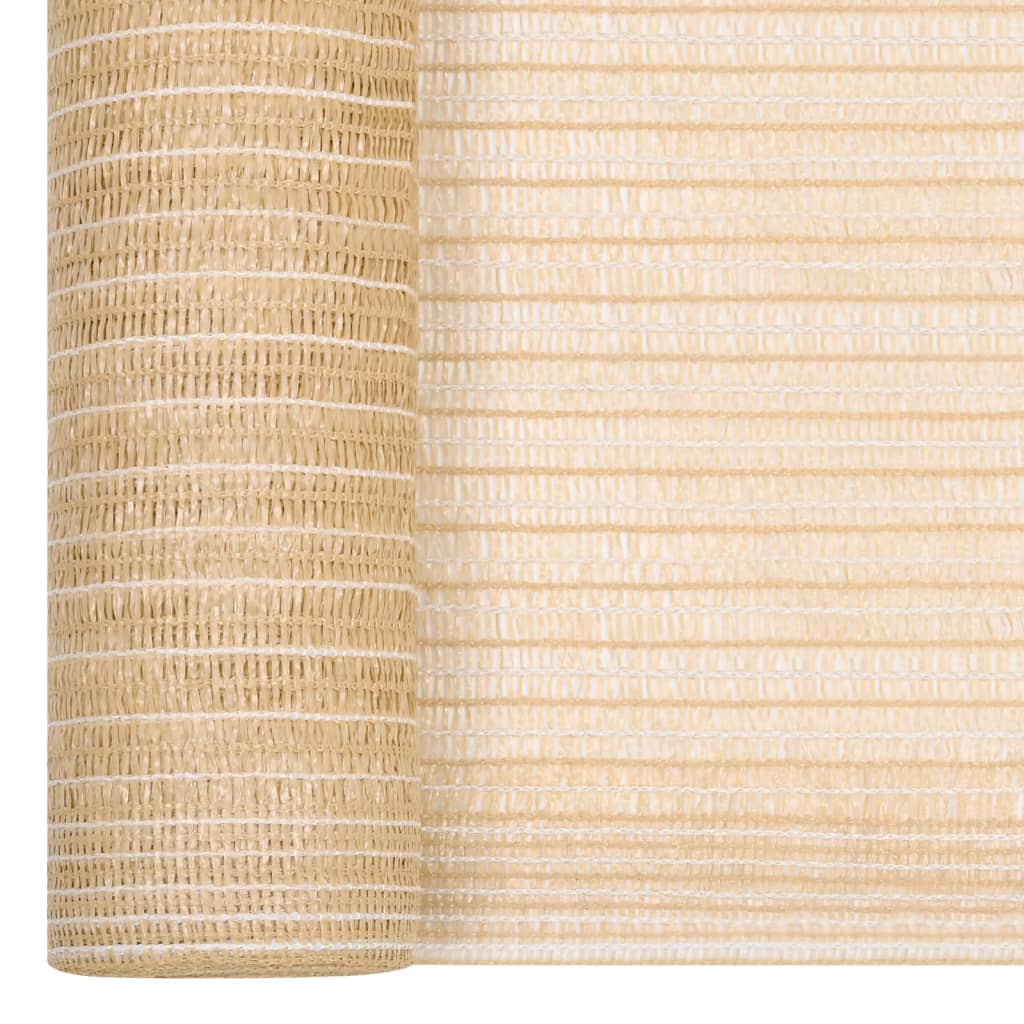 Zaunblende Beige 2x10 m HDPE 195 g/m²