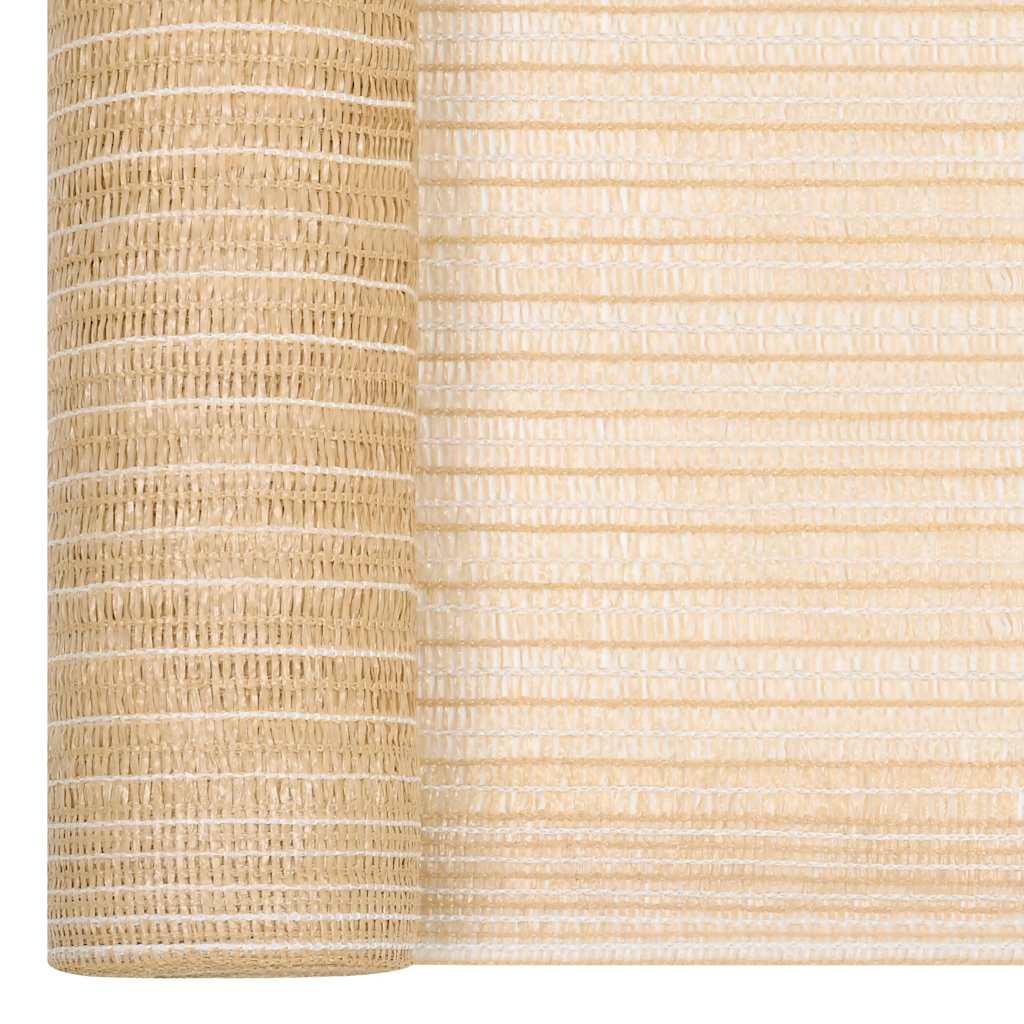 Zaunblende Beige 2x25 m HDPE 195 g/m²