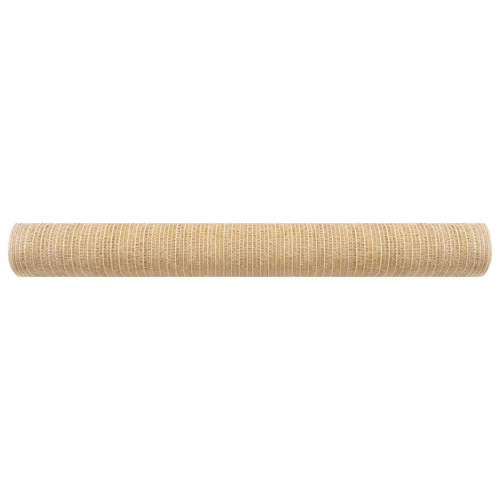 Zaunblende Beige 2x25 m HDPE 195 g/m²