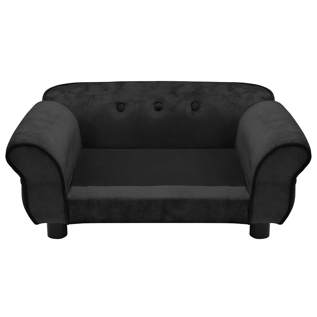 Hundesofa Schwarz 72x45x30 cm Plüsch