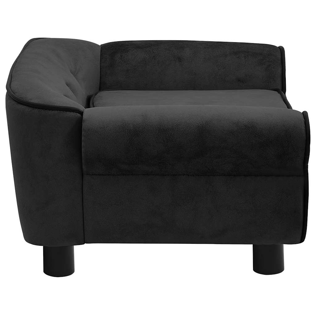 Hundesofa Schwarz 72x45x30 cm Plüsch