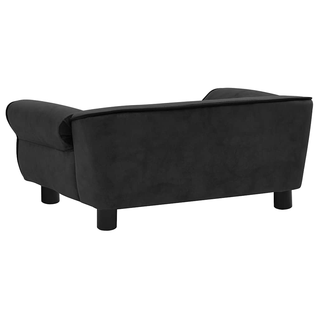 Hundesofa Schwarz 72x45x30 cm Plüsch