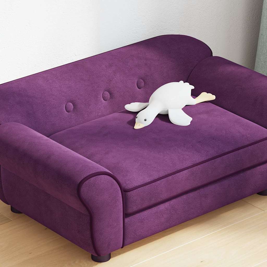 Hundesofa Burgunderrot 72x45x30 cm Plüsch