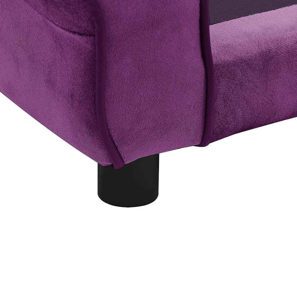 Hundesofa Burgunderrot 72x45x30 cm Plüsch