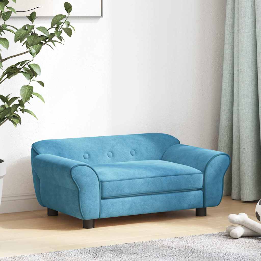 Hundesofa Türkis 72x45x30 cm Plüsch