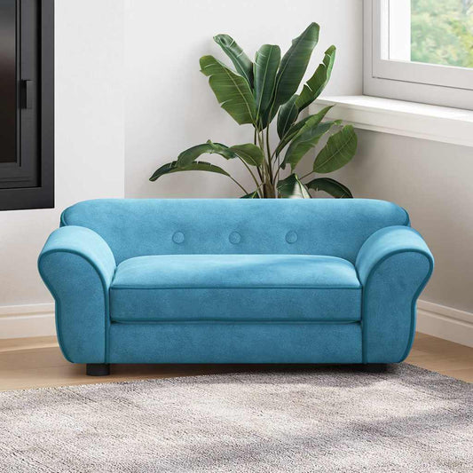 Hundesofa Türkis 72x45x30 cm Plüsch