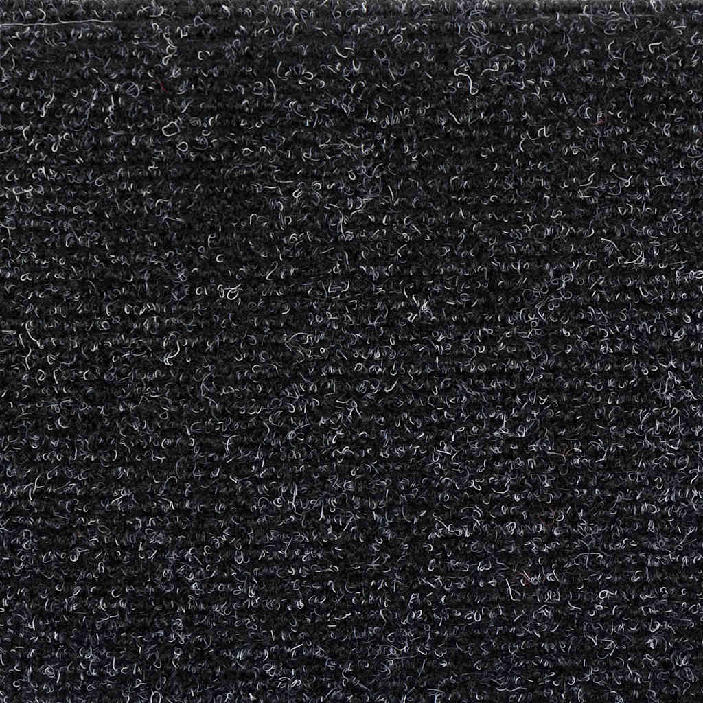 Tapis de marches autocollants 5 p. 56x17x3 cm Noir Semi-circulaire
