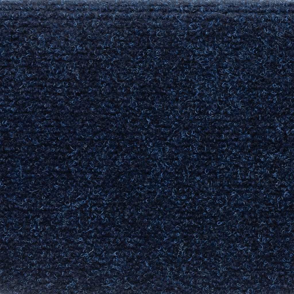 Marches d'escalier auto-adhésives 10 p. 56x17x3 cm bleu marine demi-rondes