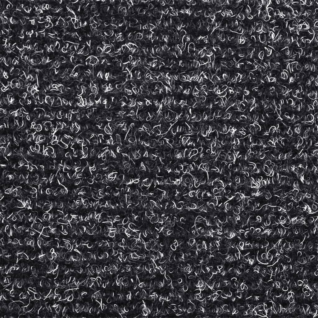 Stair Mats Self-Adhesive 5 pcs. 65x21x4 cm Dark Grey Half Round Large